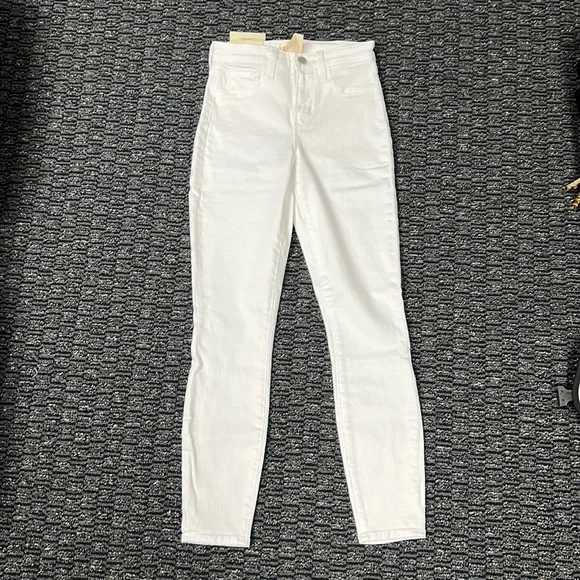L’Agence white Margot high waist stretch skinny ankle jeans - Picture 3 of 5